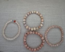 4 bracelets pierre de lune
