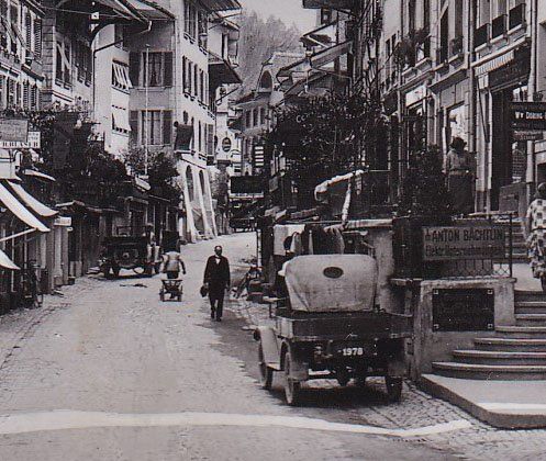 Cartoline postali: Thun Hauptgasse. Thoune  1938 – Difettoso da Cormoret venduto da Pascalll2001 1