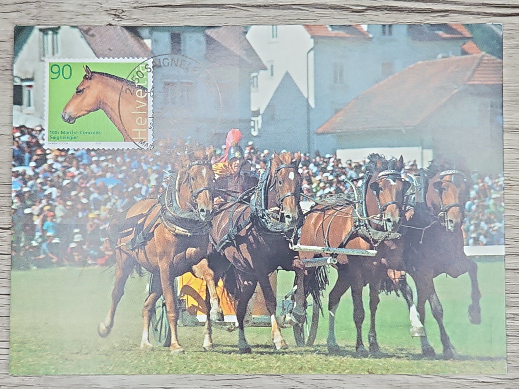 Tutti i francobolli: CL04 Carte Postale + Timbre Suisse 2003 – Usato da Cousset venduto da Patrick_Collections