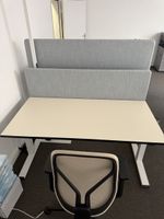 Elektrisch höhenverstellbarer Steh-/Sitz-Bürotisch neuwertig