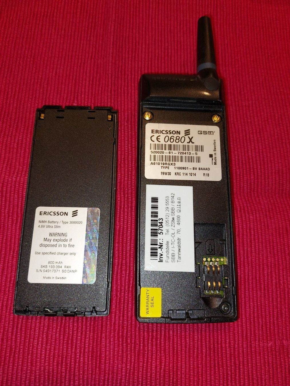 Téléphone Portable Vintage Sony Ericsson T28s - Collection « Réseau Hors Service » - Occasion
