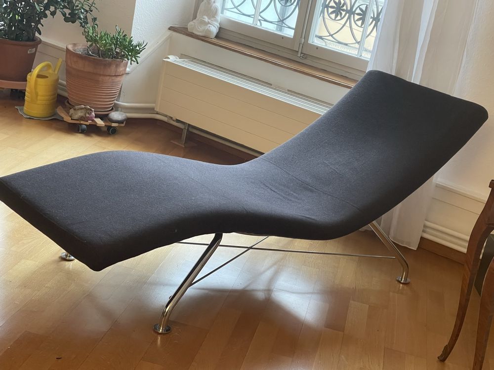 Softline Chaises longues: SOFTLINE Design Liege Chaiselongue Sofa Lounge Chrom – D'occasion à Solothurn par BF1967 1