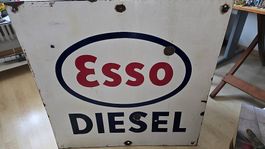 Grosses Esso Emailschild 85x85