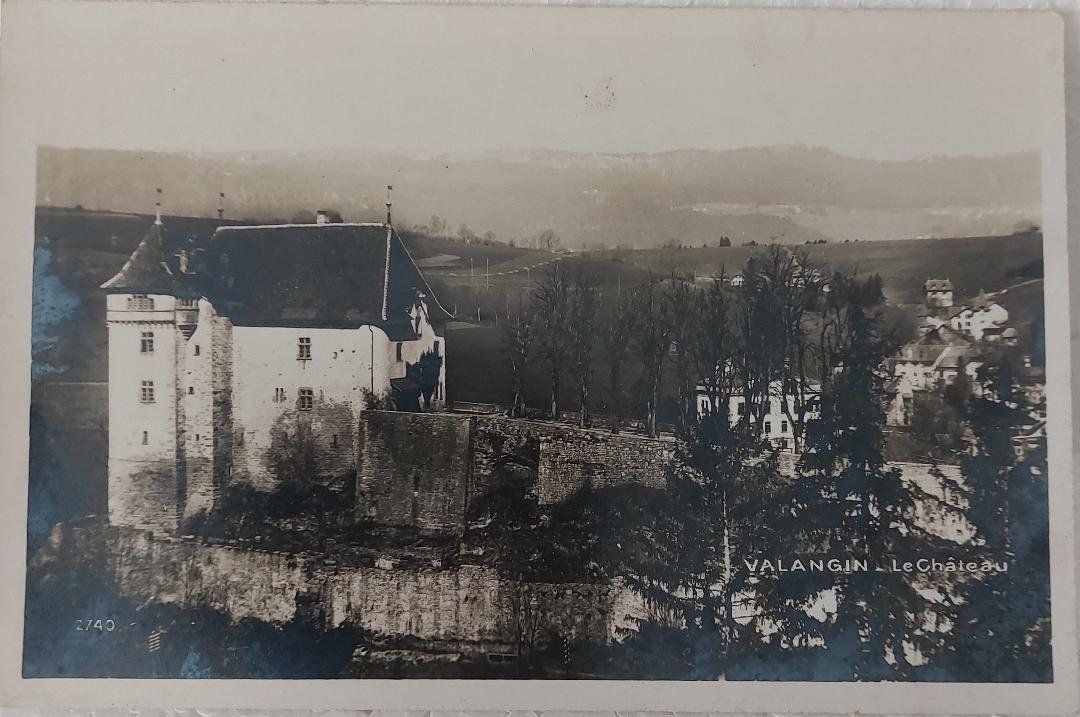Ansichtskarten: VALANGIN - Le Château – Gebraucht aus Delémont von Domdom1