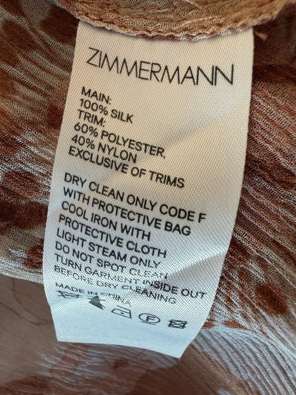 Zimmermann Camicette: Zimmermann Silk Blouse mit Top, Gr. 2 – Usato da Rüschlikon venduto da rene977 6
