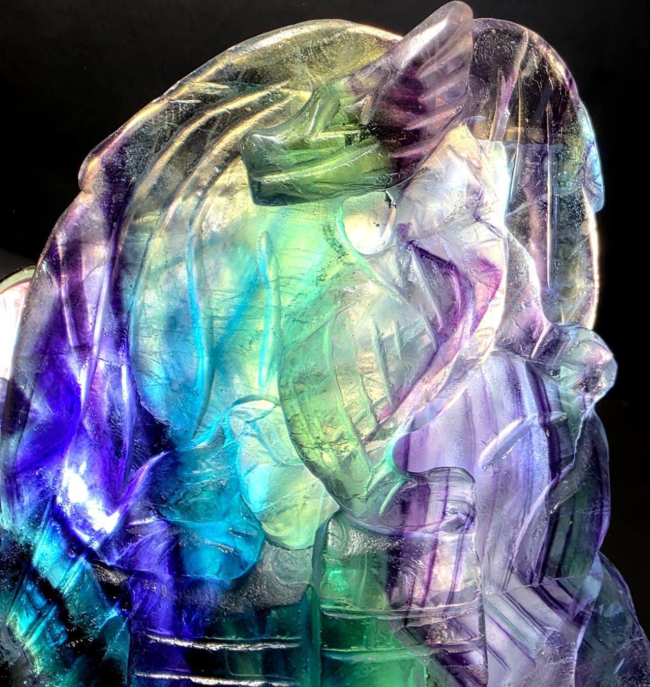 Minerali & Pietre curative: Mystischer hochwertiger Fluorit Drache B 594g – Nuovo (secondo la descrizione) da Matzingen venduto da Shay_Crystalz 1