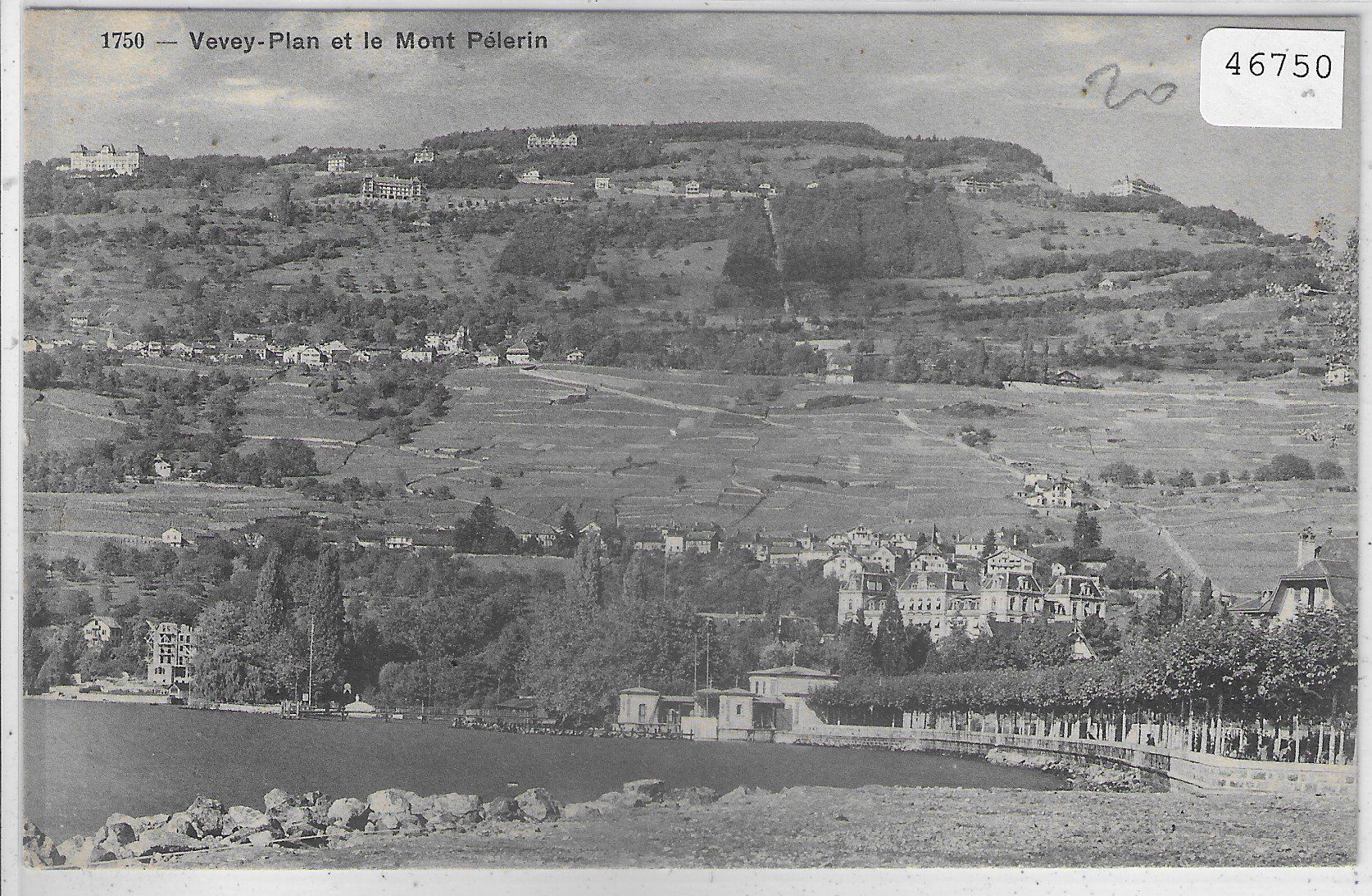 Cartoline postali: Vevey-Plan et le Mont Pelerin – Usato da Ettingen venduto da Kartenplanet