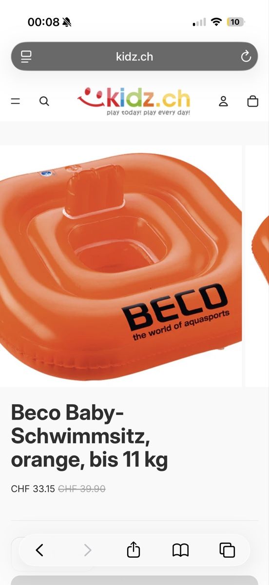 Schwimmringe: Beco Schwimmring – Neu (gemäss Beschreibung) aus Schwarzenbach SG von gzem