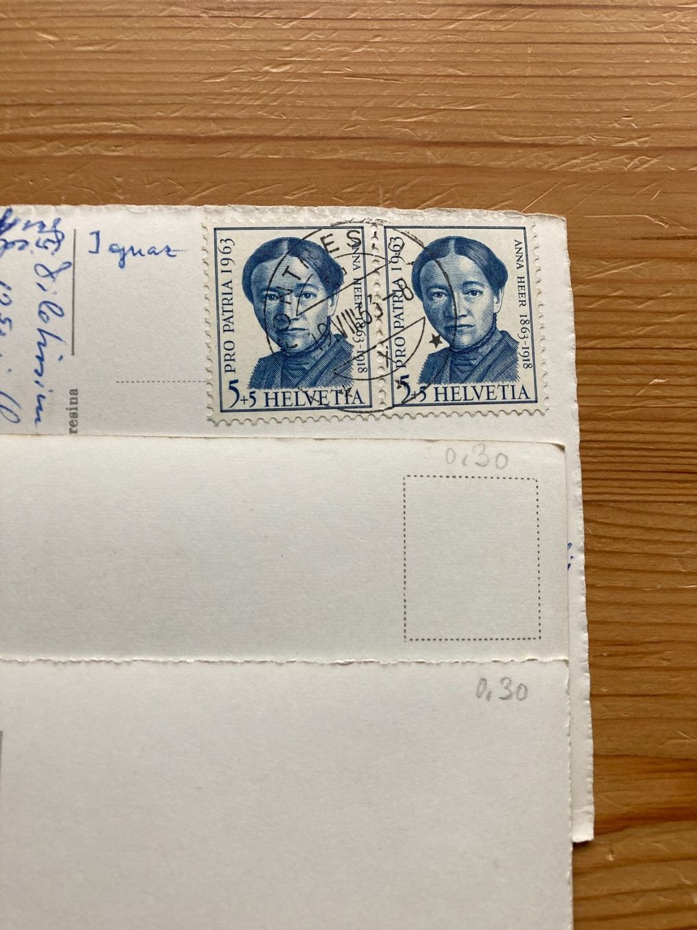 Cartoline postali: Pontresina - 3 AK ab 1963 – Usato da Oberuzwil venduto da Henri09 3