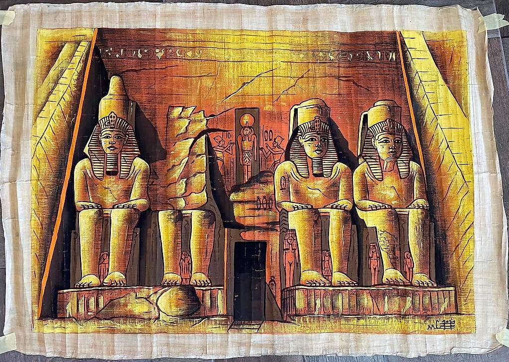 Dischi in vinile: Ägyptischen Papyrus Abu Simbel 90x50cm – Usato da Wolfhalden venduto da Al-Masri