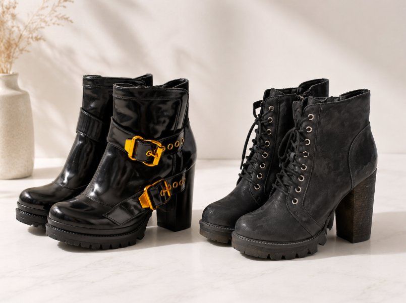 Damenschuhe: 2 Paar Jeffrey Campbell Statement-Boots – Gebraucht aus Walzenhausen von Jana013