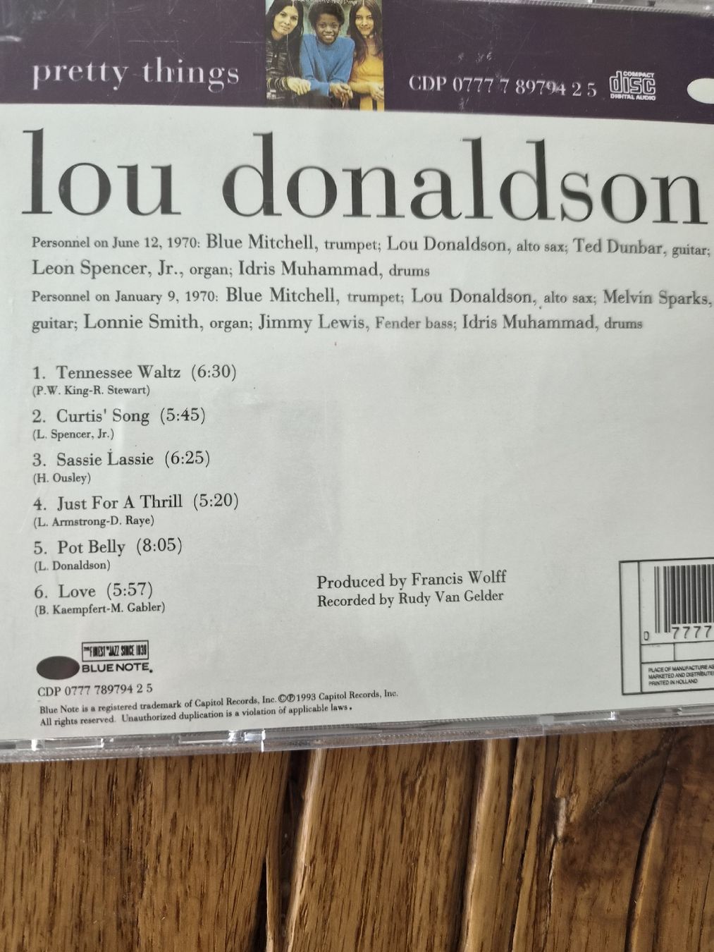 CD: LOU DONALDSON PRETTY THINGS – Usato da Zofingen venduto da Tinpan 2