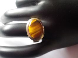 Ring Silber/Tigerauge, Durch.55mm (28)