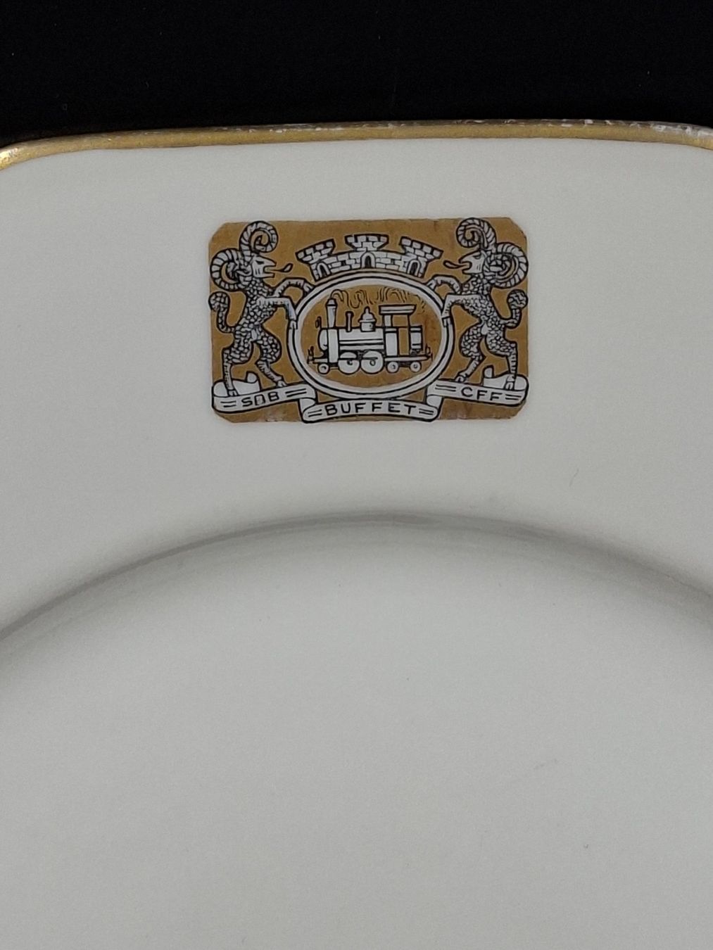 Piatti: Paar Langenthal Teller SBB CFF 28cm Buffet 1958th – Usato da Zürich venduto da ART-te-Fact 3