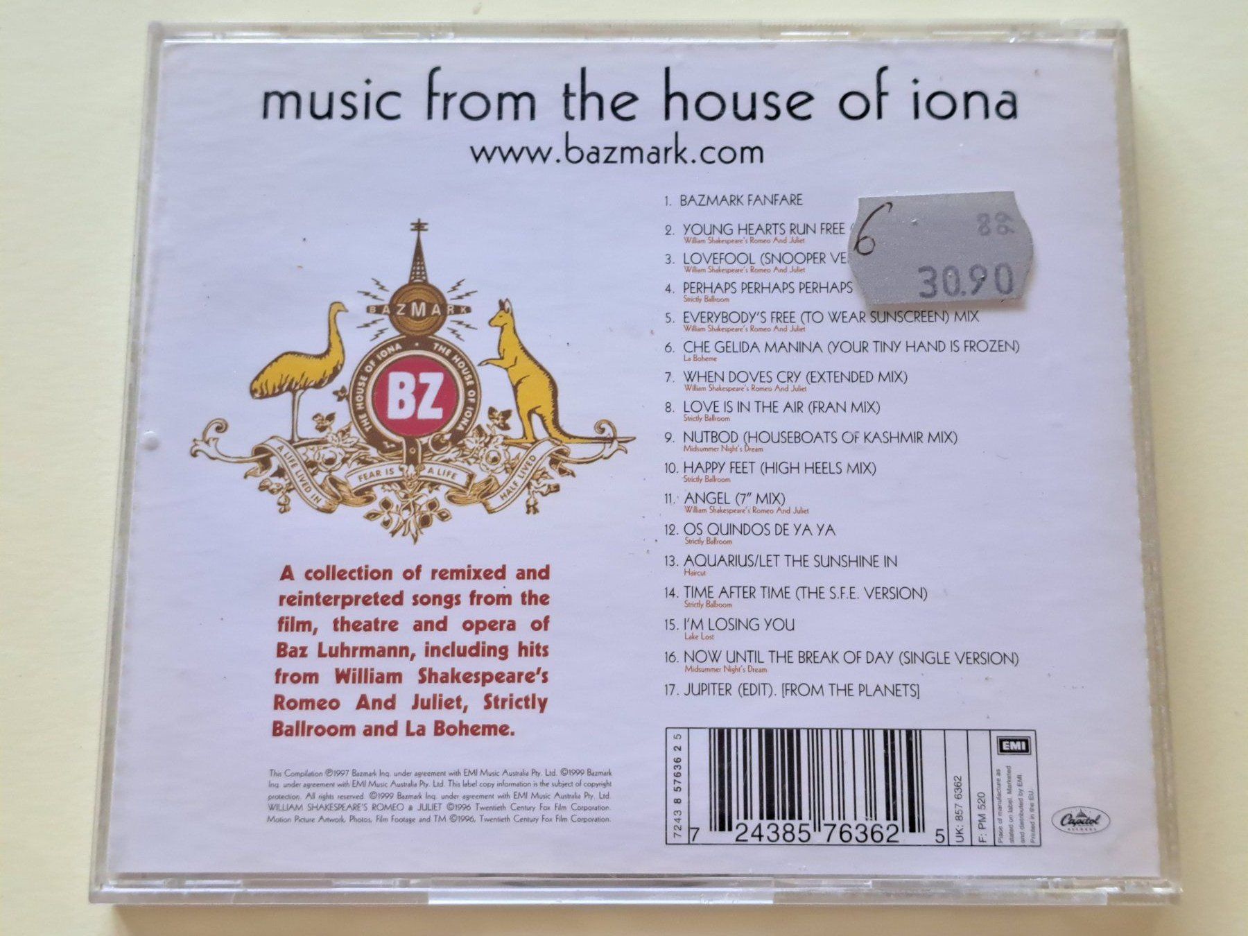 CDs: CD Baz Luhrmann – Something For Everybody – Gebraucht aus Pully von bro_n52j 1