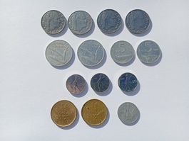 Repubblica Italiana Münzen Lire verschiedene
