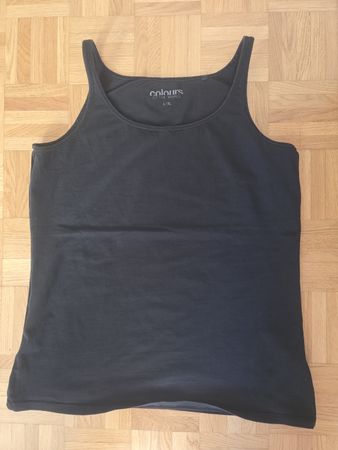 Schwarzes Achselshirt von Colours, Gr. L/XL, Top Zustand!