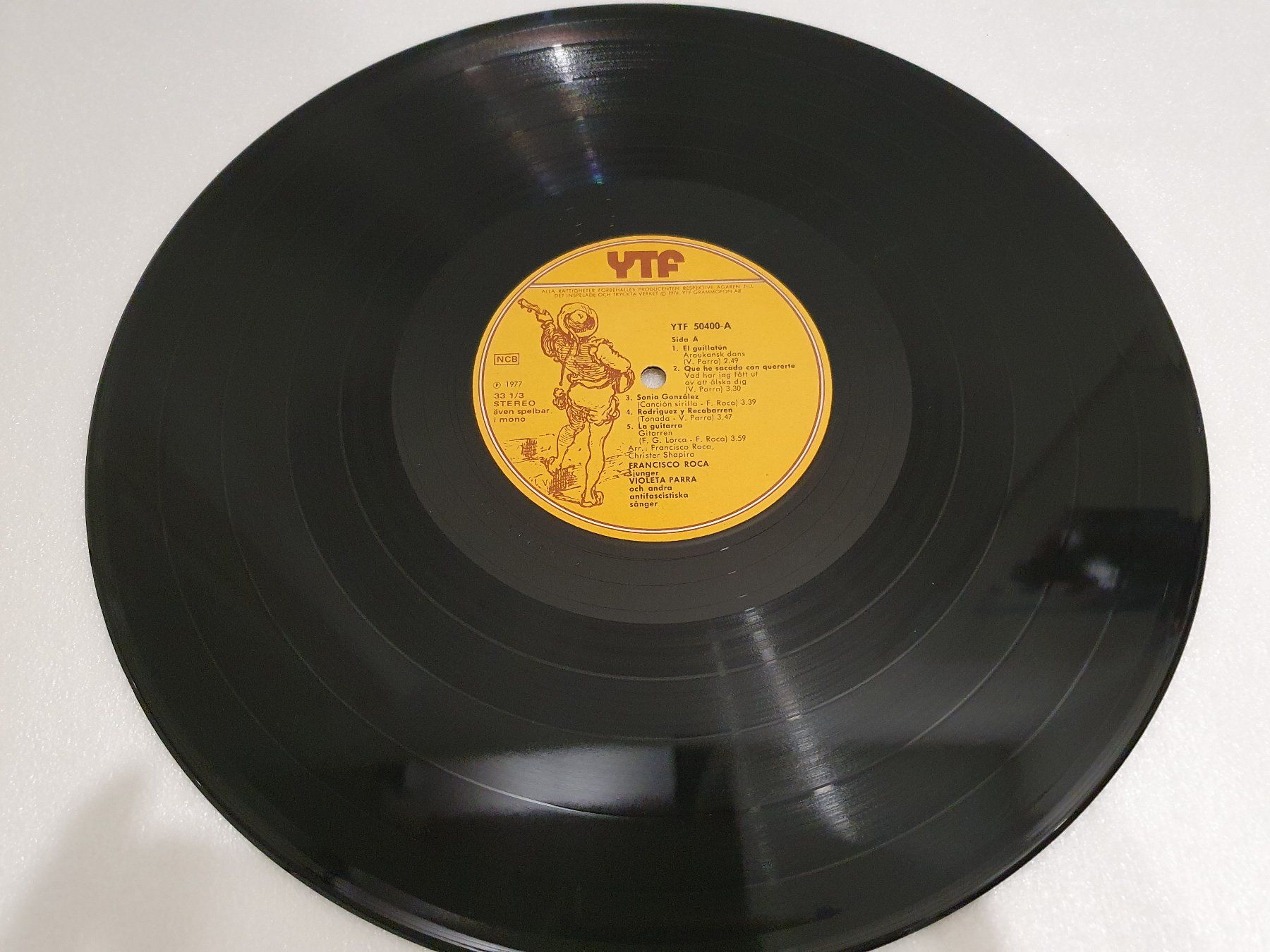Dischi in vinile: Francisco Roca – Francisco Roca Sjunger Violeta Parra – Usato da Uster venduto da Vinyl-Leidenschaft 3