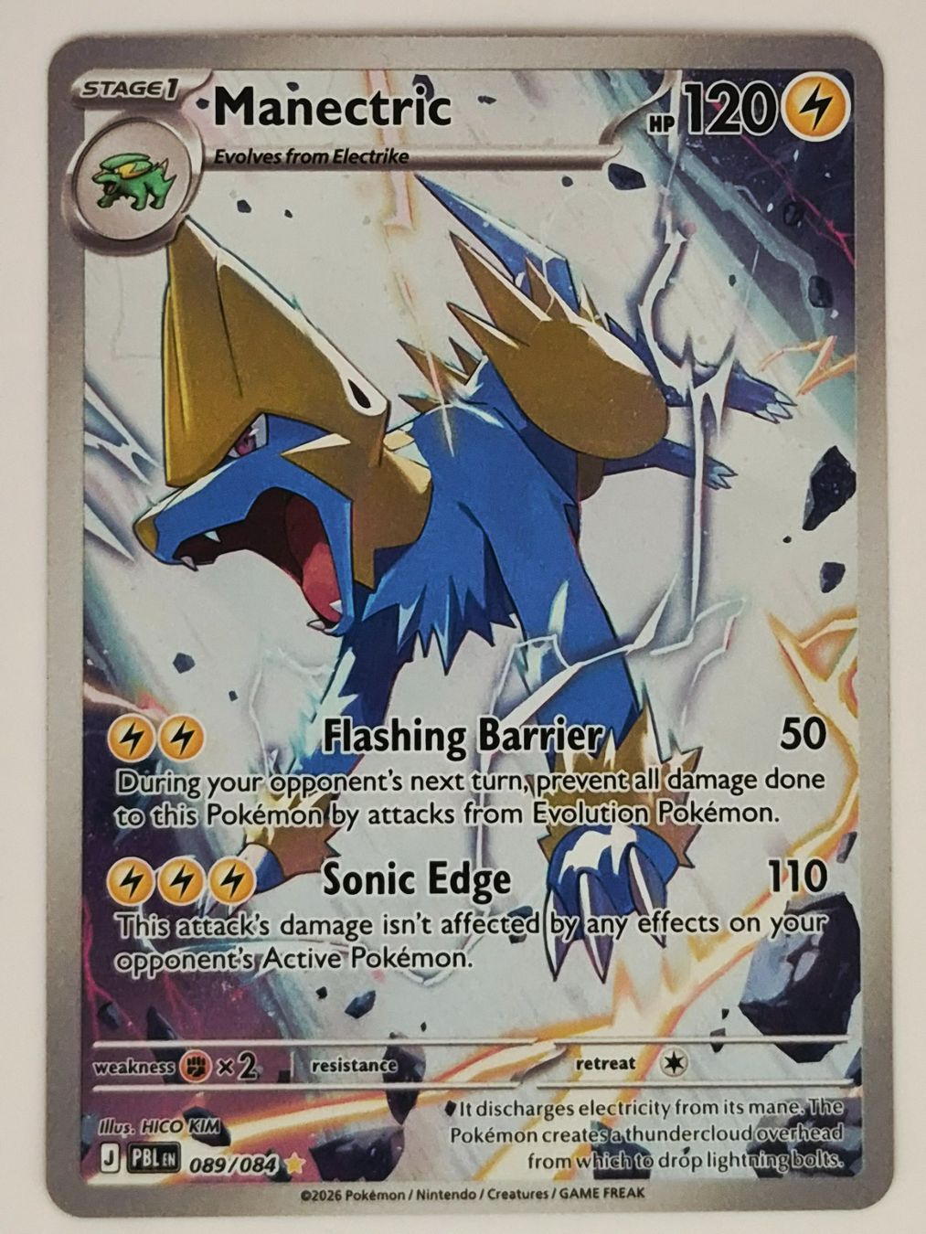 Pokémon Sammelbilder & Trading cards: Manectric / Voltenso / Pitch Black / PBL 089 – Neu (gemäss Beschreibung) aus Arni AG von PokemonCardsStore