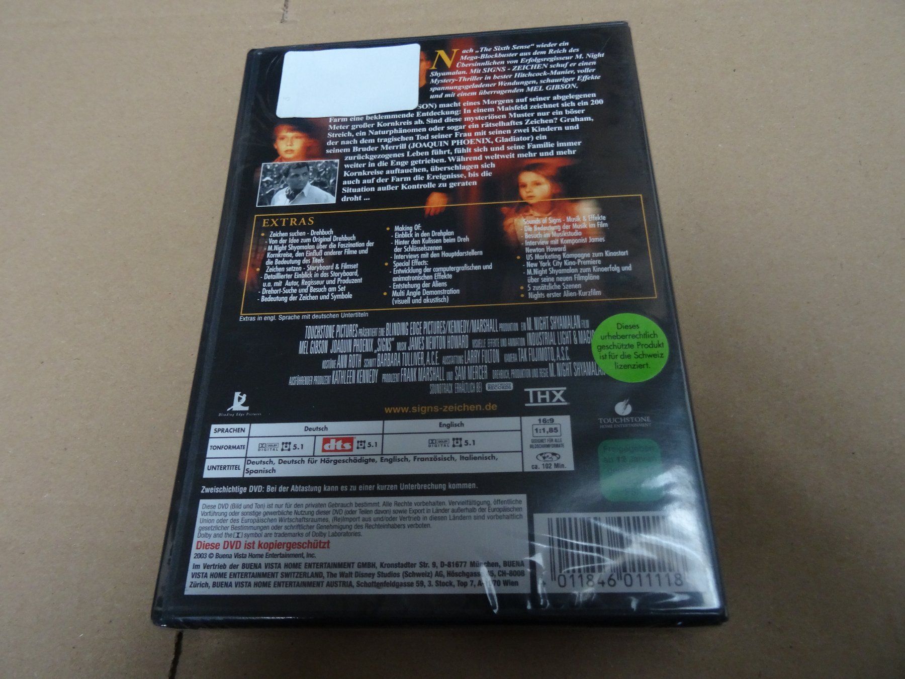 Tutti i DVDs: Signs - Zeichen (DVD) – Nuovo e nell'imballaggio originale da Olten venduto da Disc-Verkauf 1