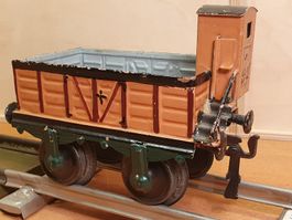 Antiker Märklin 1817 offener Güterwagen mit Bremserhäuschen
