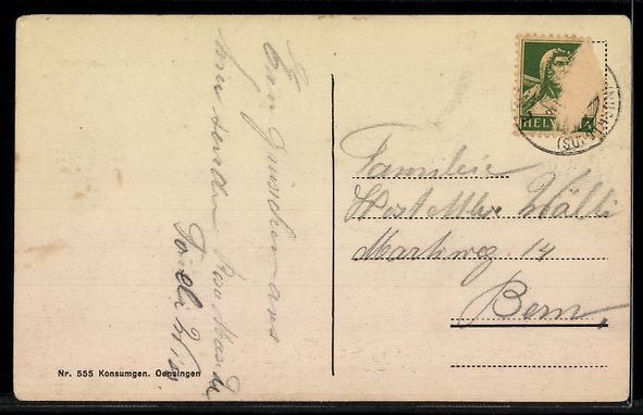 Ansichtskarten: AK Oensingen, Generalansicht der Ortschaft – Gebraucht aus Berlin von bartko-reher 1