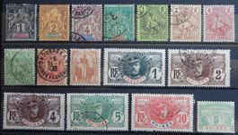 Franz. Guinea ex. Kat. 1-37 */gest. 1891/1906