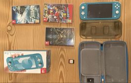 Nintendo Switch Lite türkis mit 4 Spielen