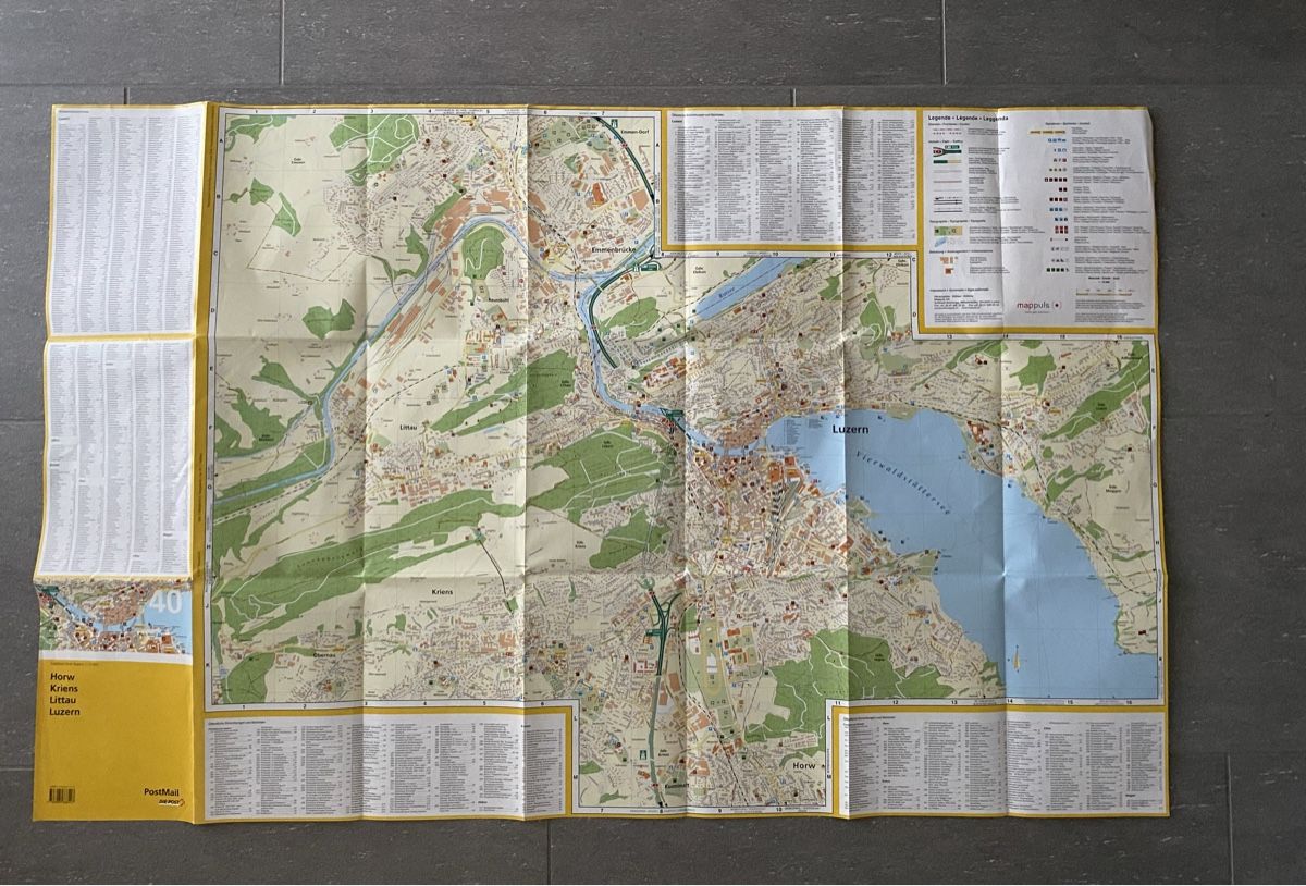 Landkarten & Atlanten: LUZERN KARTE – Gebraucht aus Malters von Kuettel1 3