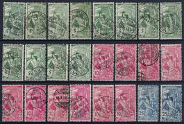 1900 U.P.U. verschiedene gute und saubere Werte gest.