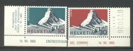 1965, Sondermarken Schweizer Alpen **