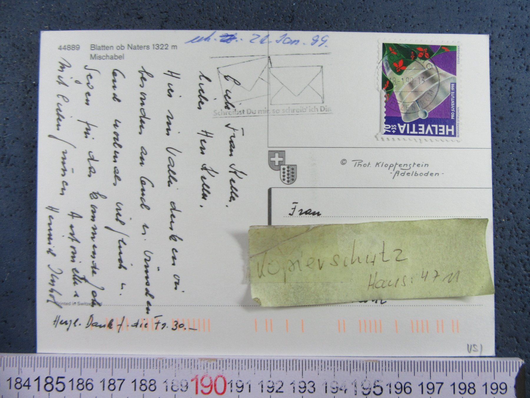 Cartoline postali: BLATTEN VS AK OB NATERS SCHNEE – Usato da Ettingen venduto da Hausi4711 1