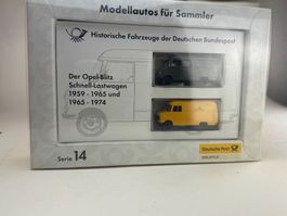 GB2- Brekina zwei Opel Blitz Kastenwagen Post
