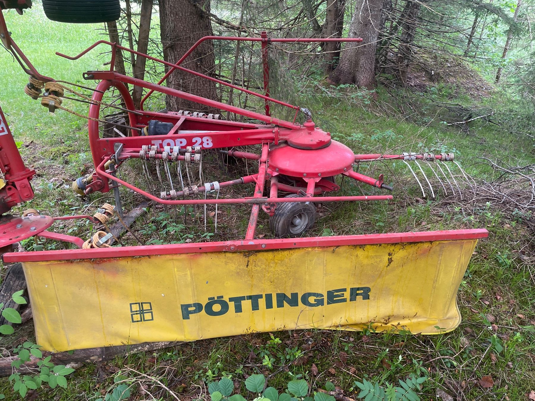 Pöttinger Raccolta foraggio grezzo: Pöttinger TOP 28 Kreisel Schwader – Usato da Vättis venduto da Vidameida2000