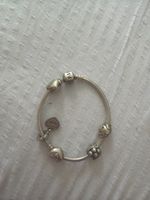 Pandora Bracelet w/ Charms - "Sister" Heart, Heart, Ladybug,