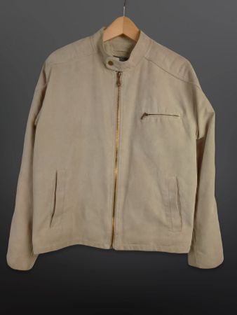 TCM Herren Jacke Gr. L Wildlederoptik beige