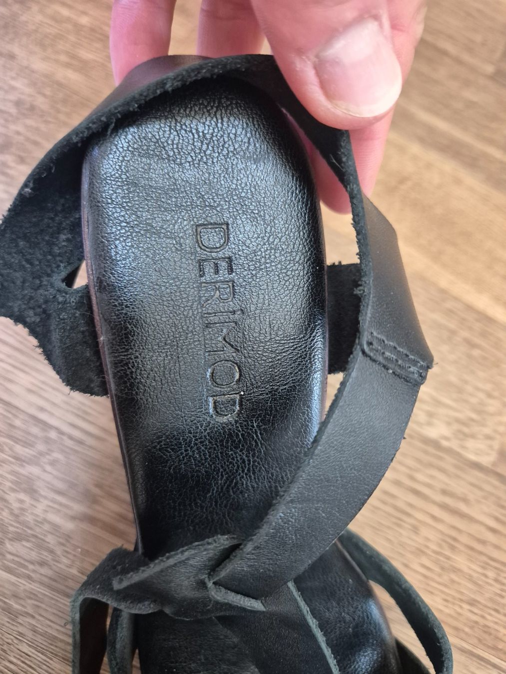 Chaussures femmes: Black leather platform sandals – D'occasion à Zürich par monadiederich 4
