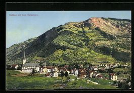 Goldau, Gesamtansicht mit dem Bergsturz