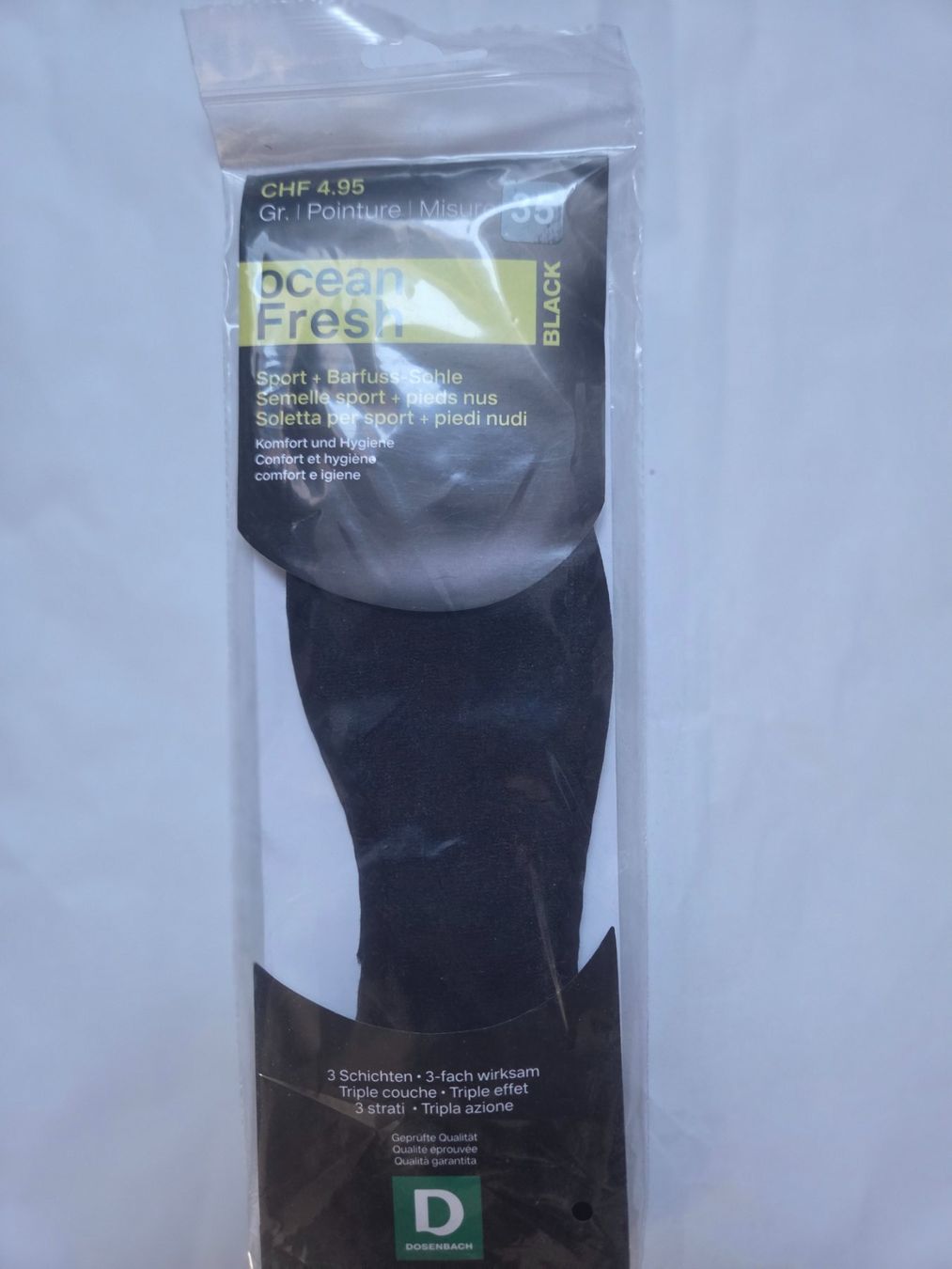 Herrenschuhe: Ocean Fresh Barfussohle, Gr. 35, Schwarz, Neu – Neu und originalverpackt aus Grüsch von Wiiwarm