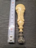Siegel Wachs Siegelstempel Barock Antik Vintage Silber