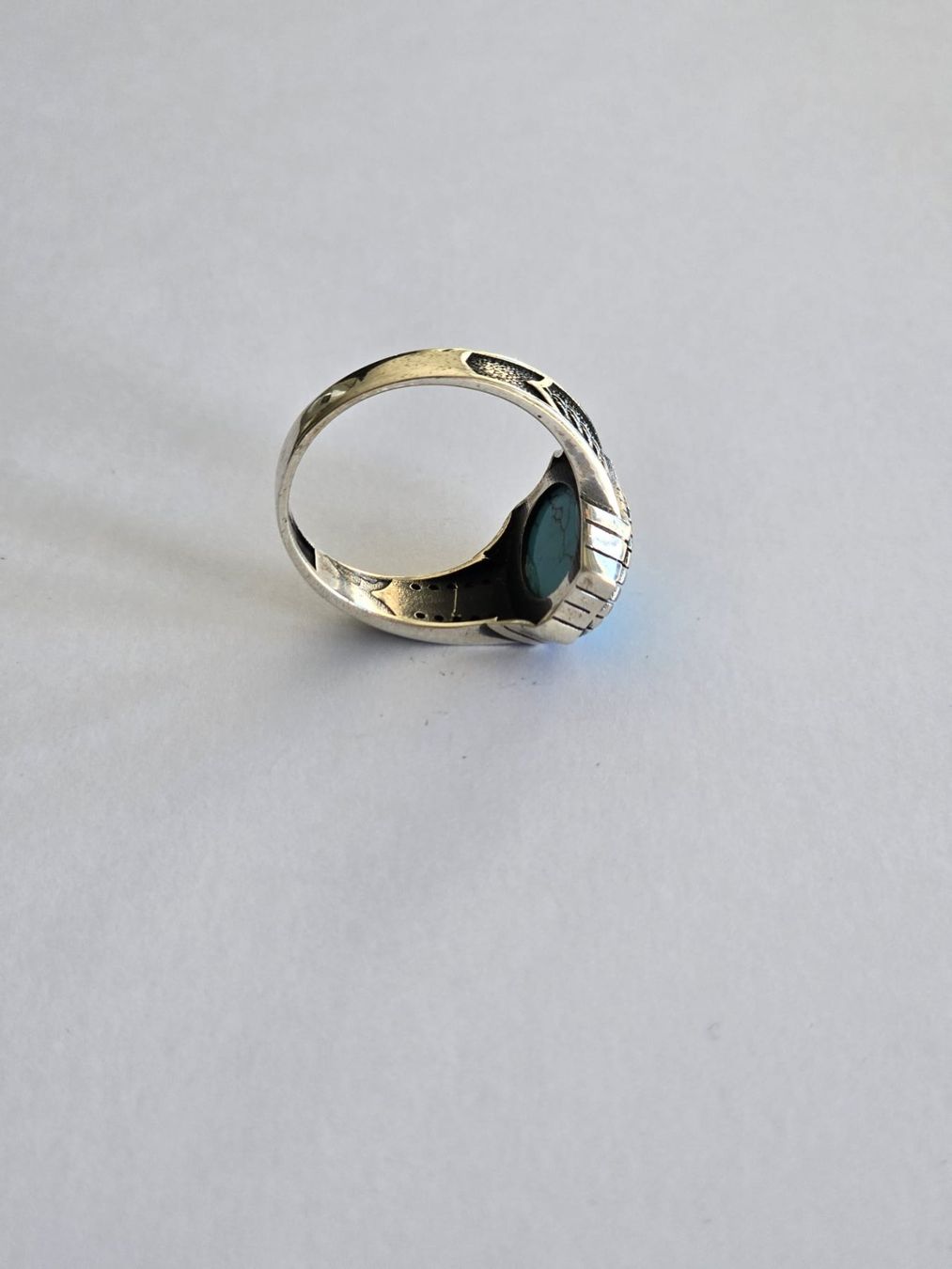 Anelli: Bague en argent, Turquoise, taille 65 – Nuovo e nell'imballaggio originale da Neuchâtel venduto da NIDAVELIR 1