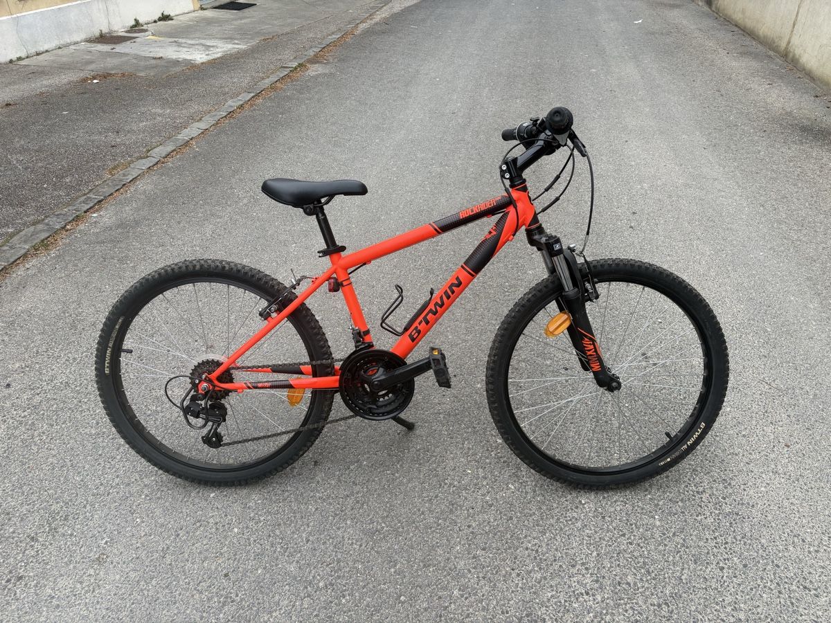 Decathlon Velos: VTT Rockrider 500 de B'Twin 24’’ - Orange, prêt pour l'été! – Gebraucht aus Bière von jojo112 1