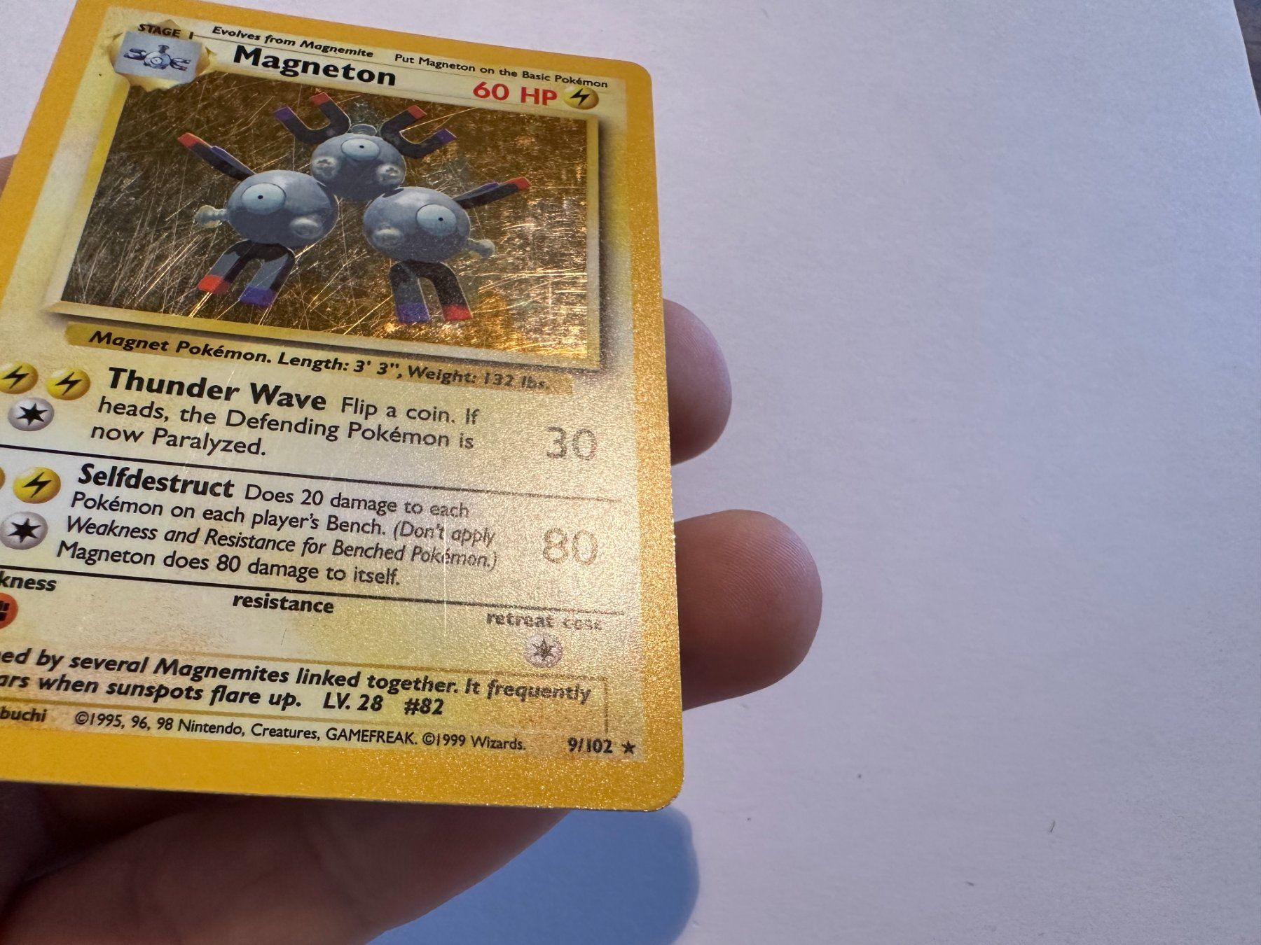 Pokémon Cartes à collectionner: Magneton holo Base EN – D'occasion à Hagendorn par Pokecollectorch 1