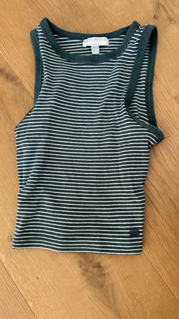 Pull&Bear Top gestreift grün weiss Grösse S guter Zustand