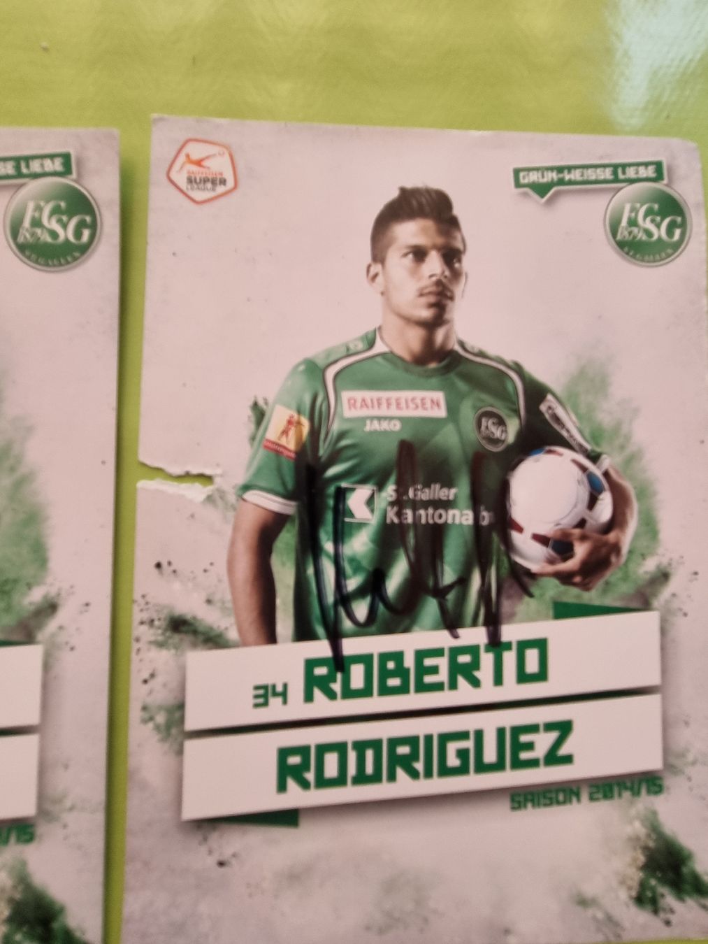 Autogramme: 21 Autogrammkarten des FCSG Saison 14/15 – Gebraucht aus Sargans von Polifemo58 5