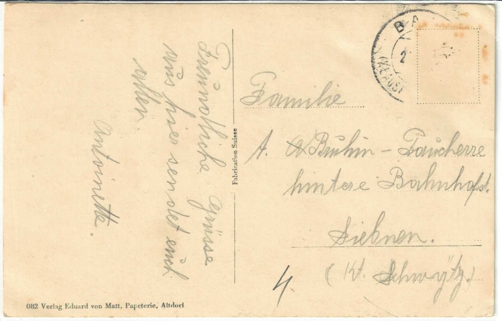 Cartoline postali: Klausenstrasse - Urnerboden - Kühe – Usato da Ettingen venduto da Kartenplanet 1