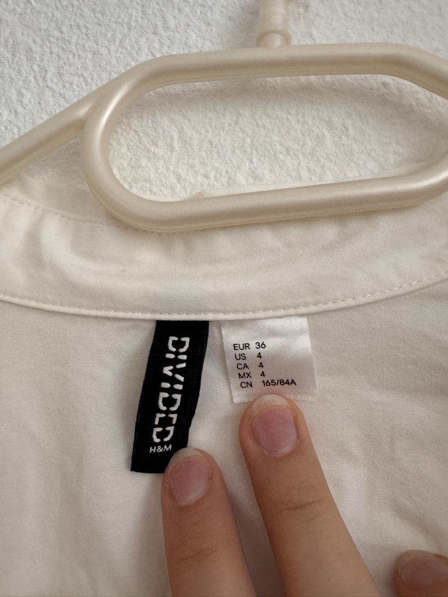 H&M Vestiti: robe-chemise Blanche H&M taille 36 – Usato da Lausanne venduto da Michel_Ozcan 1