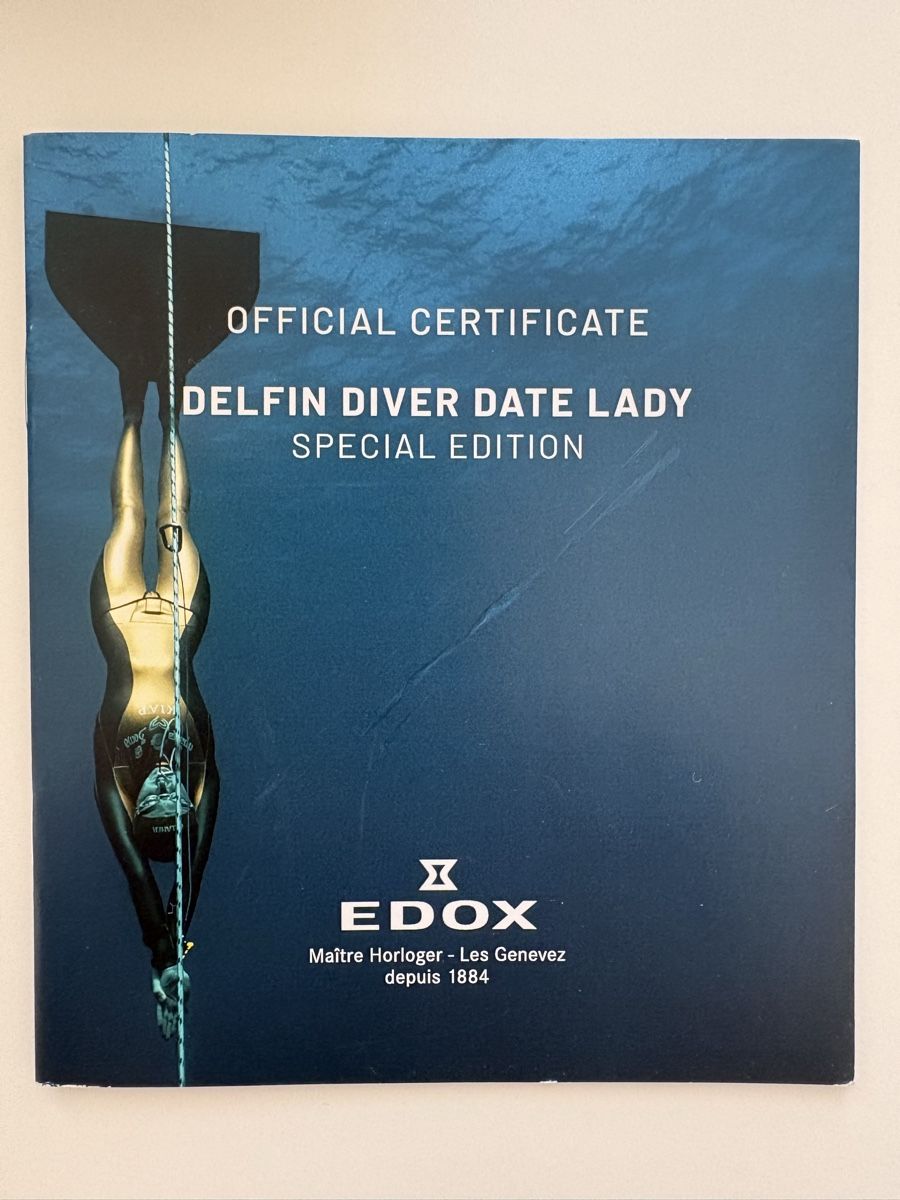Edox Orologi: Edox Delfin Diver Date 38 Diamonds – Nuovo e nell'imballaggio originale da Zürich venduto da Peter_Sz 4