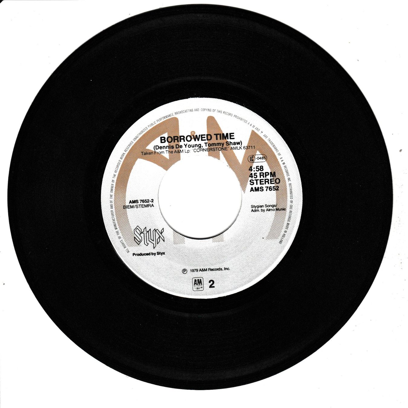 Schallplatten: Styx - Boat on the River 7" Vinyl 1979 – Gebraucht aus Tübach von JamesStone 3