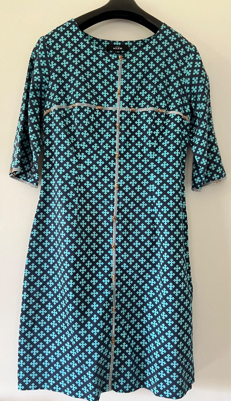 Vestiti: Wunderschönes blaues Kleid mit Muster! – Usato da Allschwil venduto da jaycafe